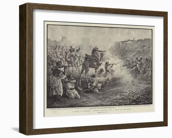 Africa in London, Somalis Beating Off a Band of Brigands-Henri Lanos-Framed Giclee Print