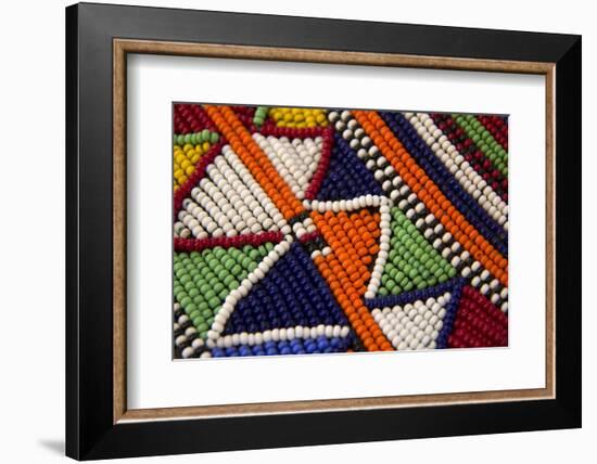 Africa, Kenya. Maasai Tribal Beads-Kymri Wilt-Framed Photographic Print