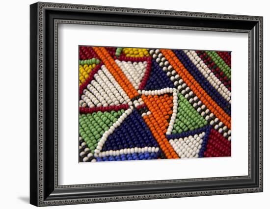 Africa, Kenya. Maasai Tribal Beads-Kymri Wilt-Framed Photographic Print