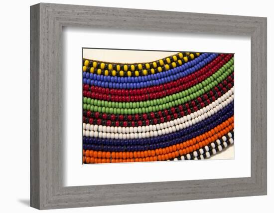 Africa, Kenya. Maasai Tribal Beads.-Kymri Wilt-Framed Photographic Print