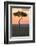 Africa, Kenya, Masai Mara National Reserve. Sunset over tree.-Emily Wilson-Framed Photographic Print