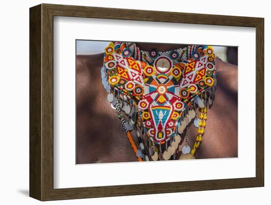 Africa, Kenya, Samburu National Reserve. Tribal handicrafts, jewelry.-Emily Wilson-Framed Photographic Print