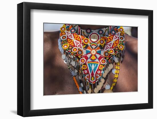 Africa, Kenya, Samburu National Reserve. Tribal handicrafts, jewelry.-Emily Wilson-Framed Photographic Print