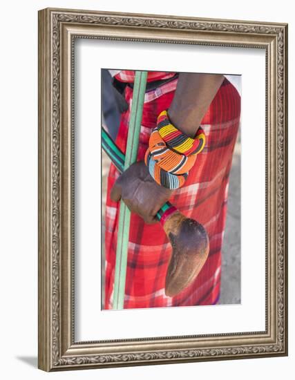 Africa, Kenya, Samburu National Reserve. Tribal handicrafts, jewelry.-Emily Wilson-Framed Photographic Print