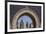 Africa, Morocco, Fes. an Arch with Classic Moorish Decor Frames Two Minarets-Brenda Tharp-Framed Photographic Print