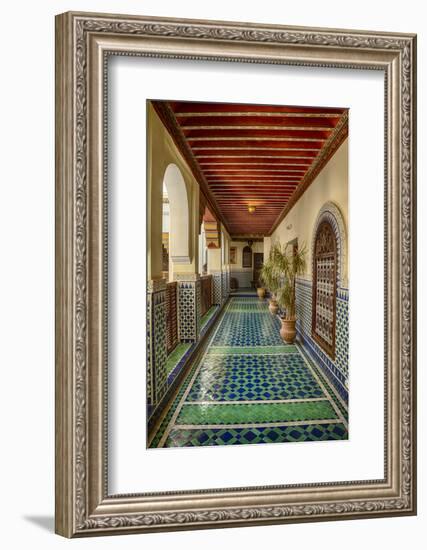 Africa, Morocco, Fes. Ornate and Colorful Hallway-Brenda Tharp-Framed Photographic Print