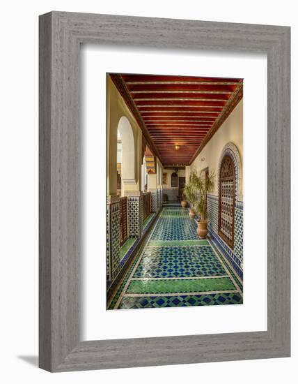 Africa, Morocco, Fes. Ornate and Colorful Hallway-Brenda Tharp-Framed Photographic Print