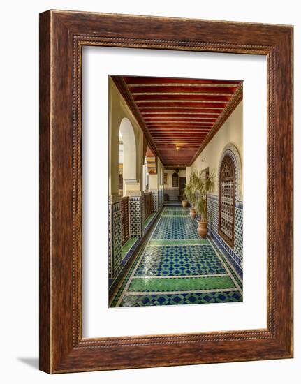 Africa, Morocco, Fes. Ornate and Colorful Hallway-Brenda Tharp-Framed Photographic Print