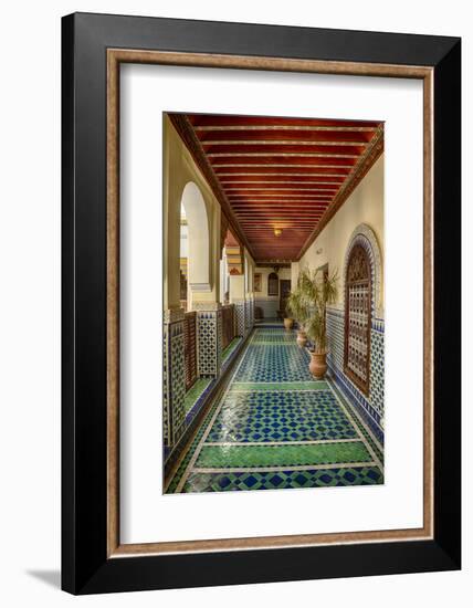 Africa, Morocco, Fes. Ornate and Colorful Hallway-Brenda Tharp-Framed Photographic Print