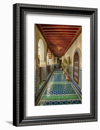 Africa, Morocco, Fes. Ornate and Colorful Hallway-Brenda Tharp-Framed Photographic Print