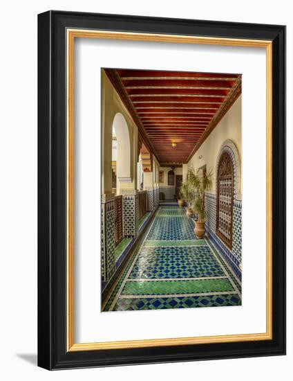 Africa, Morocco, Fes. Ornate and Colorful Hallway-Brenda Tharp-Framed Photographic Print