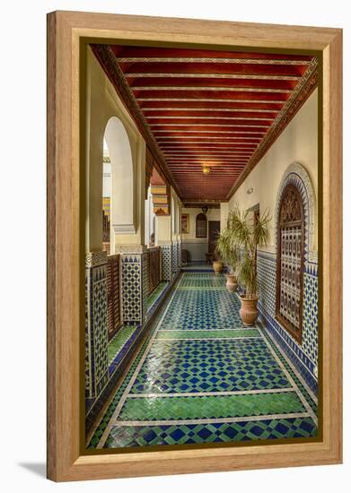 Africa, Morocco, Fes. Ornate and Colorful Hallway-Brenda Tharp-Framed Premier Image Canvas
