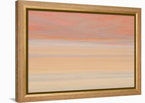 Africa, Namibia. Abstract of Heat Distorting Grassy Plain-Jaynes Gallery-Framed Premier Image Canvas