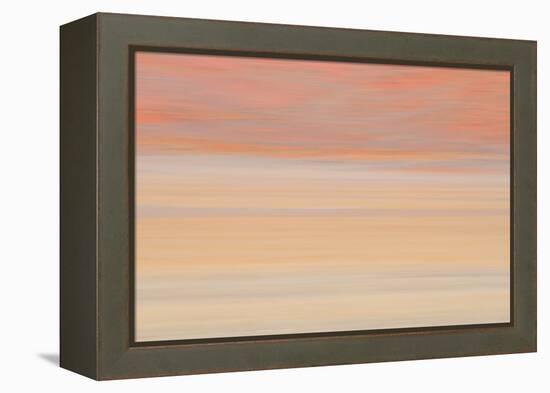 Africa, Namibia. Abstract of Heat Distorting Grassy Plain-Jaynes Gallery-Framed Premier Image Canvas