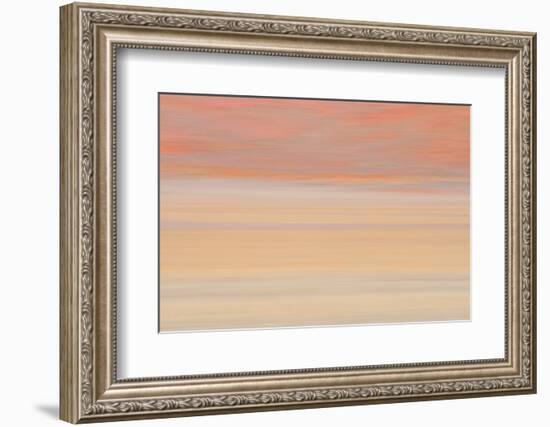 Africa, Namibia. Abstract of Heat Distorting Grassy Plain-Jaynes Gallery-Framed Photographic Print