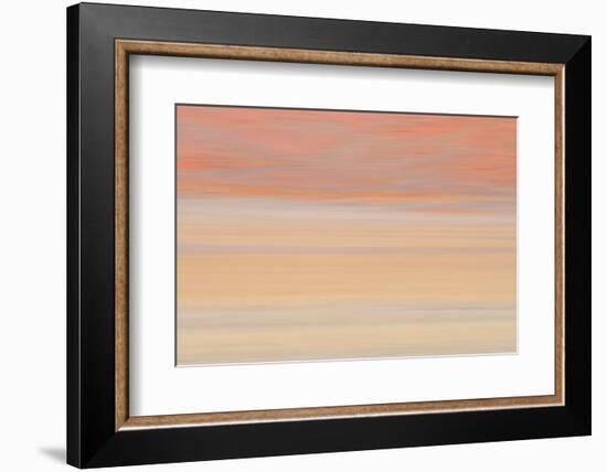 Africa, Namibia. Abstract of Heat Distorting Grassy Plain-Jaynes Gallery-Framed Photographic Print