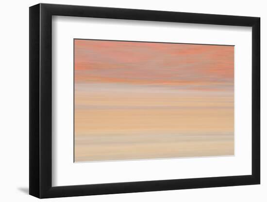 Africa, Namibia. Abstract of Heat Distorting Grassy Plain-Jaynes Gallery-Framed Photographic Print