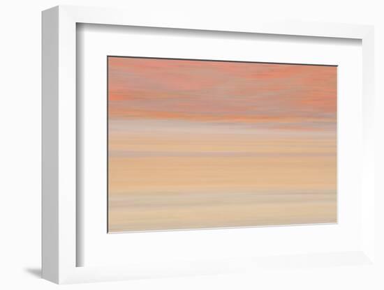 Africa, Namibia. Abstract of Heat Distorting Grassy Plain-Jaynes Gallery-Framed Photographic Print