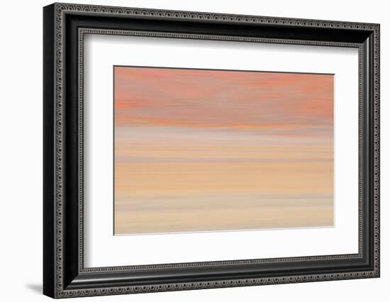 Africa, Namibia. Abstract of Heat Distorting Grassy Plain-Jaynes Gallery-Framed Photographic Print