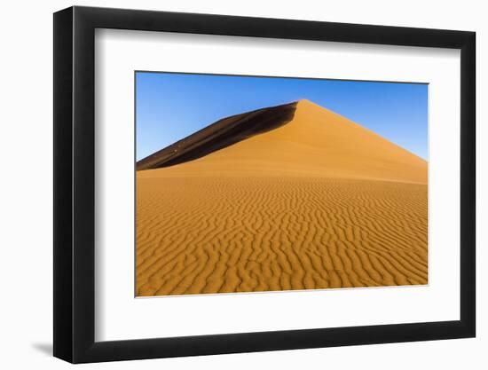 Africa, Namibia, Namib Naukluft National Park. Patterns in Sand Dune-Jaynes Gallery-Framed Photographic Print