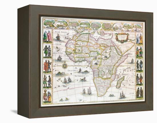 Africa Nova, c.1617-Willem Janszoon Blaeu-Framed Premier Image Canvas