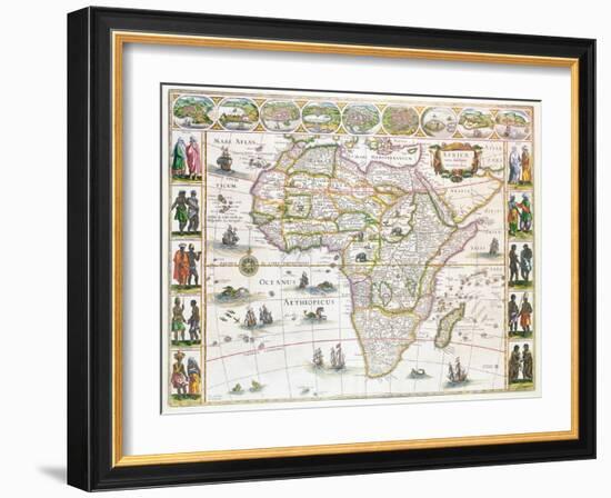 Africa Nova, c.1617-Willem Janszoon Blaeu-Framed Giclee Print