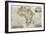 Africa Old Map. Created By Frederick Herman Moll, Published In London, 1710-marzolino-Framed Art Print