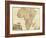 Africa - Panoramic Map - Africa-Lantern Press-Framed Art Print