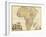 Africa - Panoramic Map - Africa-Lantern Press-Framed Art Print