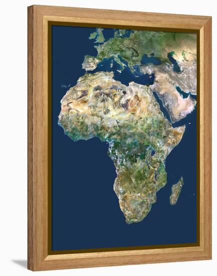 Africa, Satellite Image-PLANETOBSERVER-Framed Premier Image Canvas