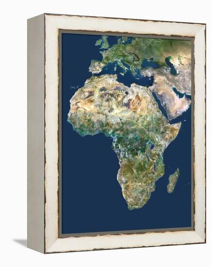 Africa, Satellite Image-PLANETOBSERVER-Framed Premier Image Canvas