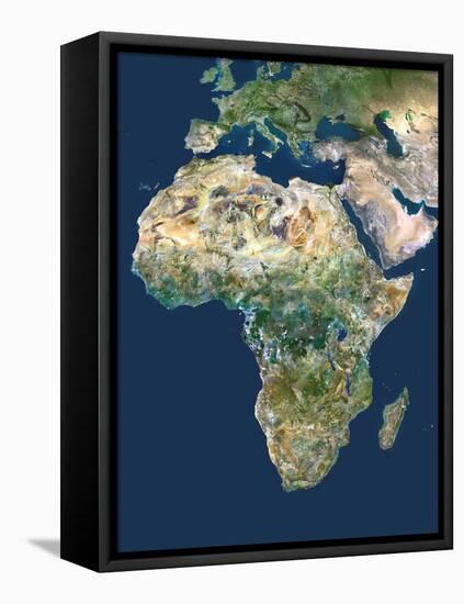 Africa, Satellite Image-PLANETOBSERVER-Framed Premier Image Canvas