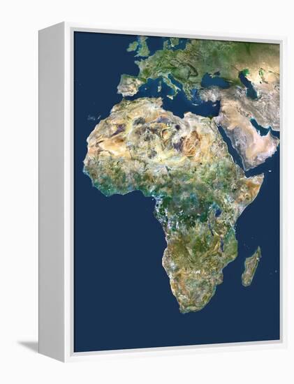 Africa, Satellite Image-PLANETOBSERVER-Framed Premier Image Canvas