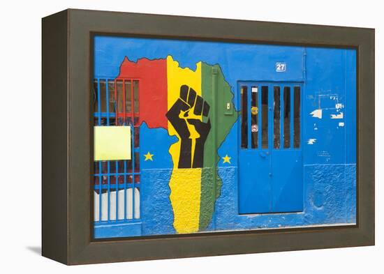 Africa Shop Front, Praia, Santiago, Cape Verde-Peter Adams-Framed Premier Image Canvas