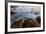 Africa, South Africa. Sunset on Ocean and Shore Rocks-Jaynes Gallery-Framed Photographic Print