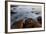 Africa, South Africa. Sunset on Ocean and Shore Rocks-Jaynes Gallery-Framed Photographic Print