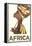 Africa Travel Poster-null-Framed Stretched Canvas