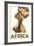 Africa Travel Poster-null-Framed Art Print