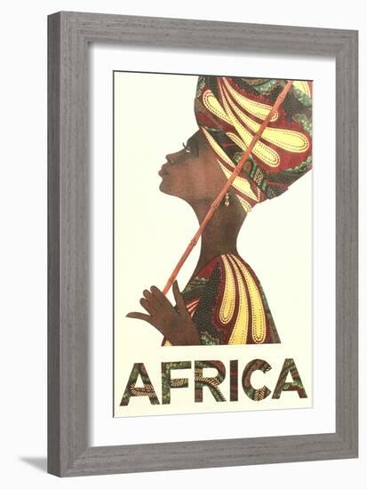 Africa Travel Poster-null-Framed Premium Giclee Print