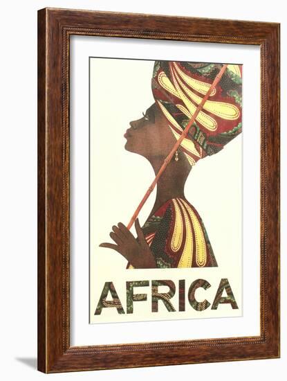 Africa Travel Poster-null-Framed Premium Giclee Print