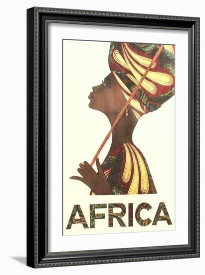 Africa Travel Poster-null-Framed Premium Giclee Print