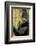 Africa, Uganda, Kibale National Park. Wild female chimpanzee chews wood.-Kristin Mosher-Framed Photographic Print