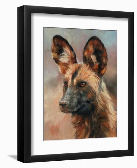 Africa Wild Dog-David Stribbling-Framed Art Print