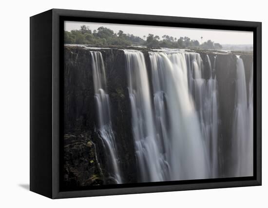 Africa, Zimbabwe, Victoria Falls. Close-Up of Waterfall-Jaynes Gallery-Framed Premier Image Canvas