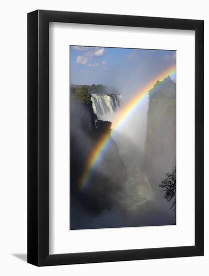 Africa, Zimbabwe, Victoria Falls. Rainbow over Falls-Jaynes Gallery-Framed Photographic Print