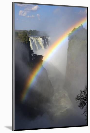 Africa, Zimbabwe, Victoria Falls. Rainbow over Falls-Jaynes Gallery-Mounted Photographic Print