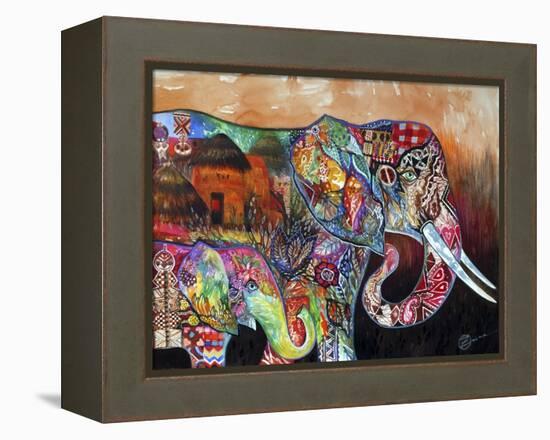 Africa-Oxana Zaika-Framed Premier Image Canvas