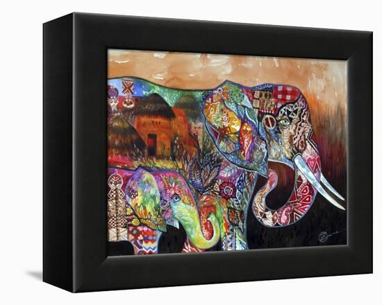 Africa-Oxana Zaika-Framed Premier Image Canvas