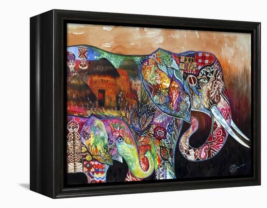 Africa-Oxana Zaika-Framed Premier Image Canvas