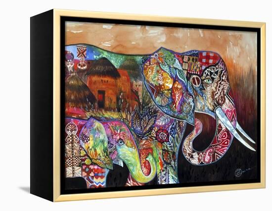 Africa-Oxana Zaika-Framed Premier Image Canvas